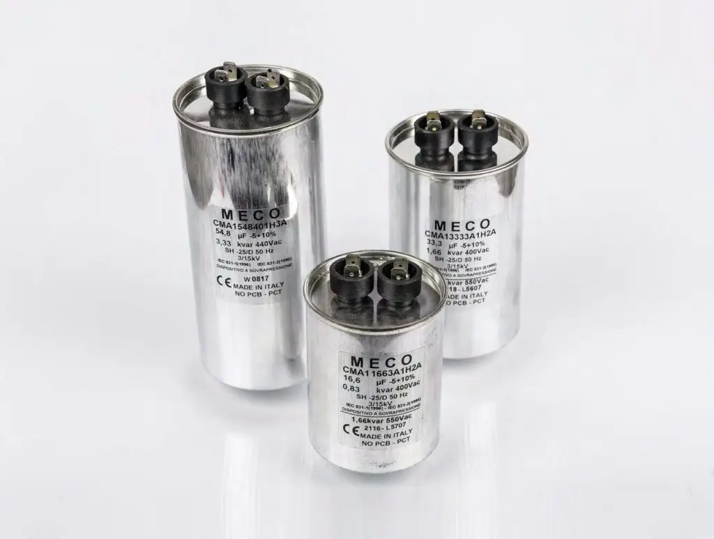 Capacitors-Consulting Facon Inco Meco Capacitors.